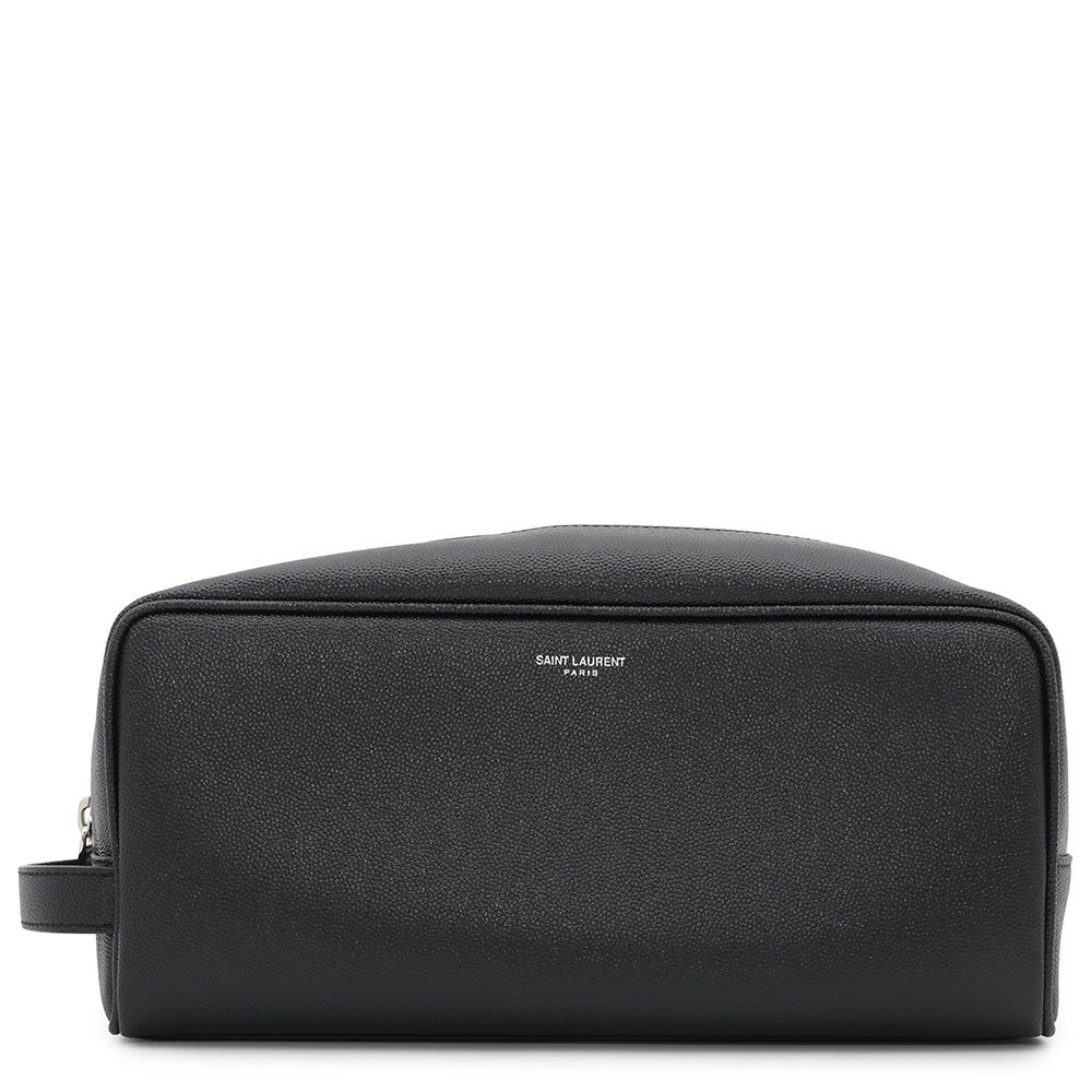 Saint Laurent Paris Clutch Bag Leather Black
